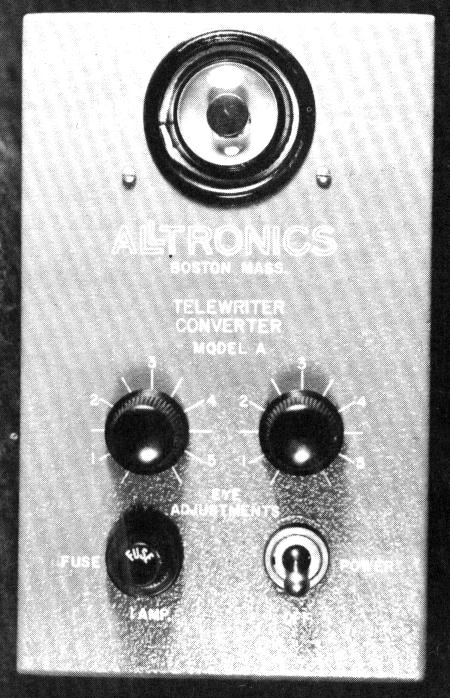 Alltronics Model-A front panel