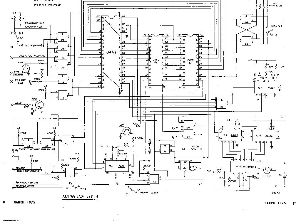 Mainline UT-4 FIFO buffer schematic